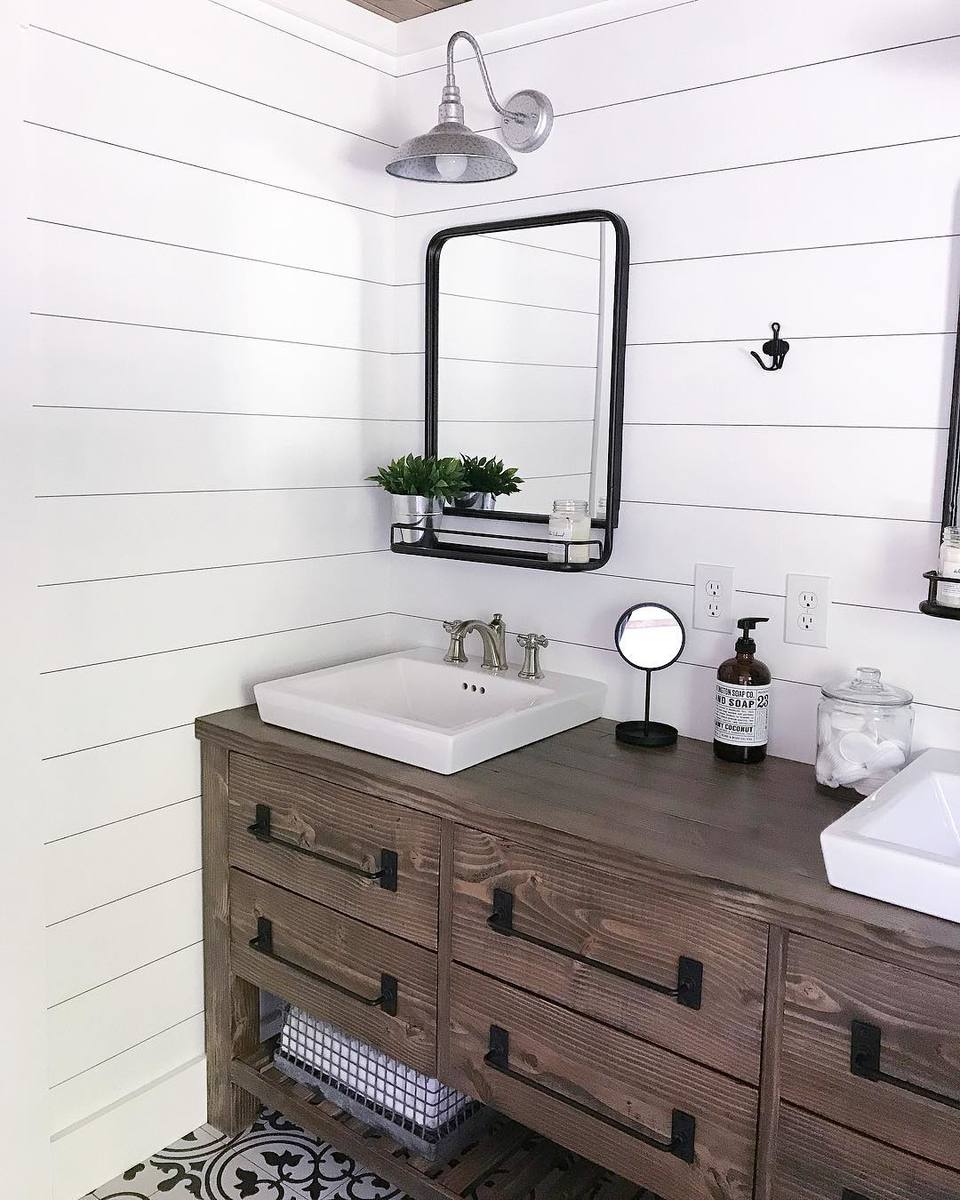 Ana White Rustic Farmhouse Double Bath Vanity With Angelarosediyhome